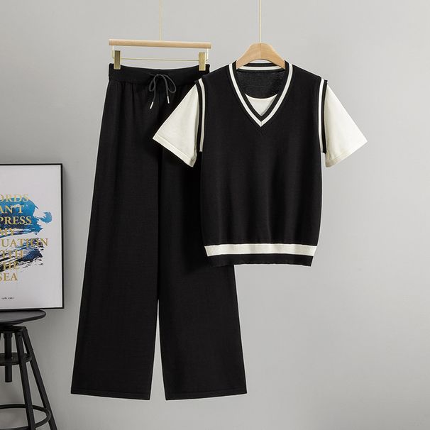 Women's Clothing Summer New Loose And Comfortable Two Piece T Shirt Trousers Two Piece Suit_ecoleips.com