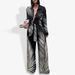Women's Clothing Spring And Autumn Printed Long Sleeved Trousers Casual Shirt Two Piece Suit_ecoleips.com