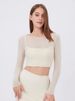 K Fake Two-piece Mesh Sports T-shirt For Women With Long Sleeves And A Chest Pad, Yoga Outfit, Crop Top, Quick-drying, Slim Fitness Clothing._ecoleips.com