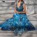 Bohemian Floral Printed Lolita Big Swing Maxi Dress European American Style Holiday Vacation Beach Casual Dress_ecoleips.com