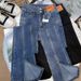 Women’s Clothing Front slit flared jeans for women Korean style new small size high waist tight elastic straight floor length flared pants for women_ecoleips.com