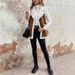 Women's Long Sleeveless Shearling Vest Coat – Trendy Faux Fur Layering Jacket With Button Closure & Pockets_ecoleips.com