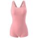 Women's Clothing Professional Swimming Pool Special Racing New Large Size Slightly Fat Girl One Piece Boxer Shorts Swimsuit_ecoleips.com