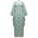 European And American Women's Fashion Autumn Winter Long Bohemian Evening Gown Hot-Selling Batwing Sleeve Printed_ecoleips.com