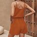 Women's Clothing Embossed Lace Splicing Oblique Pocket Camisole Shorts Two Piece Set_ecoleips.com
