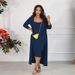 F1628 New Women's Solid Color Ribbed Strap Dress And Jacket Two-Piece Set_ecoleips.com
