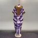 Women's Ethnic Retro Printed Robe Dress with Rhinestones plus Size European American African Style 2025 Cross Border_ecoleips.com