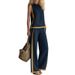 2026 New Spring Women's Clothing European American Cross-Border Fashion Set Simple Casual Top And Pants Sports Suit_ecoleips.com
