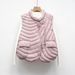 New Down Vest 90 Down Casual Autumn And Winter Light And Simple Solid Color Round Neck Loose Coat_ecoleips.com