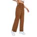 Voya 2026 Spring/Summer New Women's European And American Ins Casual High-Waisted Straight-Leg Corduroy Pants With_ecoleips.com
