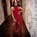 Women's Sexy Solid Color Halter Backless Fringe Bodycon Mini Dress – Party Gown_ecoleips.com