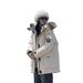 girl Girl Couple Workwear Down Cotton Jacket For Women 2024 New Mid-Length Large Fur Collar Thickened Parka Winter Coat_ecoleips.com
