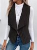 Women's Clothing Trendy Sleeveless Vest – Lightweight Polyester Layering Piece (White/Black/Khaki/Grey/Purple/Blue, S-XXL)_ecoleips.com