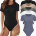 Women's Clothing Women's Slimming Milk Silk Bodysuit Set Style Comfortable Slight Elasticity Jumpsuits Rompers_ecoleips.com