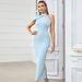 Women's Clothing Summer Simple Ins Fashion Sexy Halter Sleeveless Irregular Dress For Women_ecoleips.com