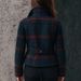 2025 European And American Women's Fashion Independent Station Plaid Retro Warm Autumn Winter Stand Collar Patchwork_ecoleips.com