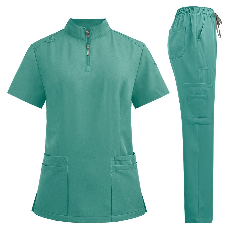 Men And Women's Dental Clinic Uniforms Nurse Uniforms Hand Washing Clothes Operating Room Clothes Isolation Clothes Short Sleeve Trousers Suits_ecoleips.com
