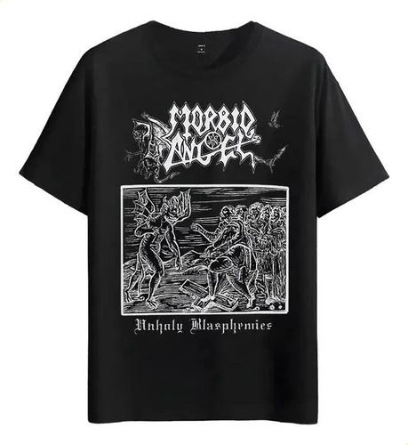 Women's T-Shirts Tshirt Muscle Freaks Morbid Angel Blasphemies Black Style_ecoleips.com