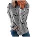 Women's Oversized Print Fleece Sweatshirt - Long Sleeve Crewneck Pullover With 3d Graphic Design, Comfortable Loose Fit, Multiple Colors_ecoleips.com