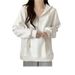 European American Style Real Shot Hooded Sweatshirt With Back Collar Half Zipper For Women, Spring And Autumn Thin New_ecoleips.com
