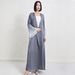 Ethnic Style Long-sleeved Long Dress, Loose-fitting Mid-length Dubai Clothing, Sun-protective Patchwork Cardigan, Middle_ecoleips.com