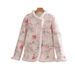 girl Autumn Winter Fleece-Lined Warm Floral For Women, Style Retro Button Tang Suit Coat, National Trend Thickened Clothing,_ecoleips.com