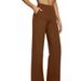 Aria Basics 2024 European And American Cross-Border Autumn New Women's Casual Loose Pocket Knitted Straight High-Waisted Long_ecoleips.com