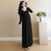 Autumn New Korean Fashion Strap Two-Piece Maternity Dress_ecoleips.com
