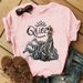European And American Cross-border Foreign Trade Women's Fashion Urban Girl Round-neck Printed Short-sleeve T-shirt Top_ecoleips.com