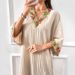 Women's Clothing Lace Elegant Loose Long Skirt Casual Bat Sleeve Robe_ecoleips.com