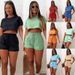 Women’s Clothing Summer New Short-sleeved Shorts Suit_ecoleips.com