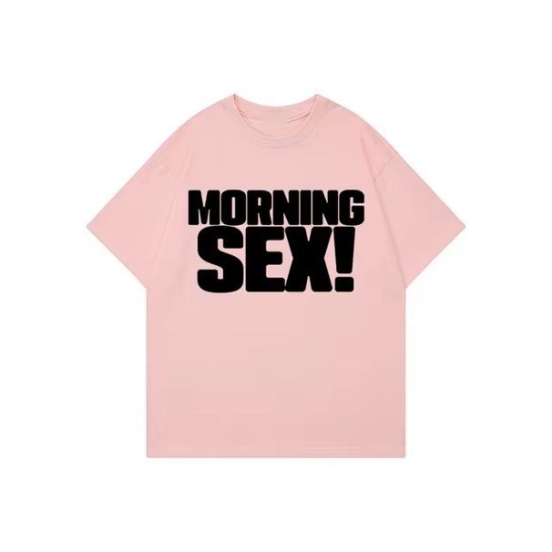 Cross-border Letter Print Casual Unisex Round-neck Loose-fitting Pure Cotton Long T-shirt Top_ecoleips.com