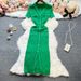 YuooMuoo Chic Fashion Sexy Package Hips Knitted Dress Women V-neck Single-breasted Bodycon Sweater Dress Office Lady Vestidos_ecoleips.com