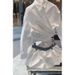 Spring Korean Style Outfit Youthful Unique Beautiful Petite Fashion White Shirt Shorts Set Women's Clothing_ecoleips.com