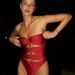 Women's Sexy Rhinestone One Piece Swimsuit European American Style Solid Color Nylon New Export Design 2025_ecoleips.com