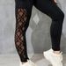 Women's Clothing Women's Solid Color Lace Yoga Pants Quick Drying Sports Fashionable Gym Trousers For Formal & Casual_ecoleips.com