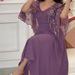 Women's Clothing Spring And Summer Shawl A Line V Neck Evening Dress_ecoleips.com
