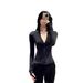 Sun Protection Top – Breathable Yoga Jacket With Upf Cover & Zippered Front (Sizes 2-7) Flattering Silhouette_ecoleips.com