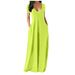 Women's Clothing Autumn Ladies Long Sleeved Long Skirt Knitted Casual Slim Swing Pleated Dress_ecoleips.com