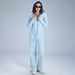 Women's Hooded Yoga Set – Windproof Zippered Long Sleeve Workout Outfit For Running, Gym & Outdoor Sports (Winter/Fall Edition)_ecoleips.com