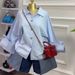 Women's Relaxed Fit Blue Long Sleeve Shirt - Elegant Collar Top, Breathable & Stylish For Autumn & Spring_ecoleips.com