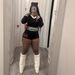 Women's Clothing New Autumn College Style Lapel Girl Contrast Color Elastic Long Sleeved Top Shorts Suit Female_ecoleips.com
