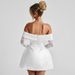24/7 DS289 European American Women's Fashion 2025 Spring And Autumn Sexy Lace High Waist Slim Long Sleeve_ecoleips.com