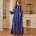 Women's Long Robe Chiffon Embroidered Dress Muslim Fashion Relaxed Everyday Wear Comfortable Feshion_ecoleips.com