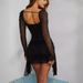 Women's Clothing New Women's Black Pearl Skirt_ecoleips.com