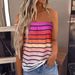 European And American Cross-border Women's Clothing, Reversible Sleeveless Off-shoulder Loose Casual T-shirt_ecoleips.com