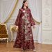 Women's Clothing Elegant Long Sleeve Sequin Embroidery Patchwork Arabian Dress Middle Eastern Style High Quality Evening Gown Modest Abaya Dress_ecoleips.com