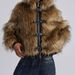 Faux Fur Zip-Up Jacket With Metal Buckles Oversized Streetwear Coat Hooded Winter Outerwear For Women_ecoleips.com