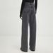 Old High-waisted Side Zipper Jeans Spring Women's Straight Tube Loose And Thin_ecoleips.com