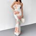 New Stylish Slim-fit Printed Lace-up Fashion Sexy Bodycon Long Dress, Fashionable European And American Women's Clothing_ecoleips.com